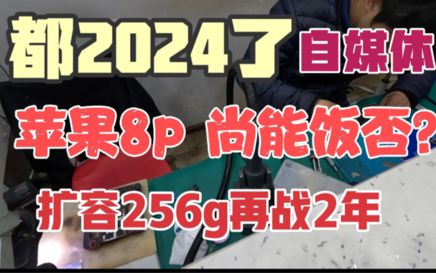 都2024年了,自媒体还用苹果8p拍摄剪辑?苹果64G内存扩容256G内存,还能再战2年?哔哩哔哩bilibili