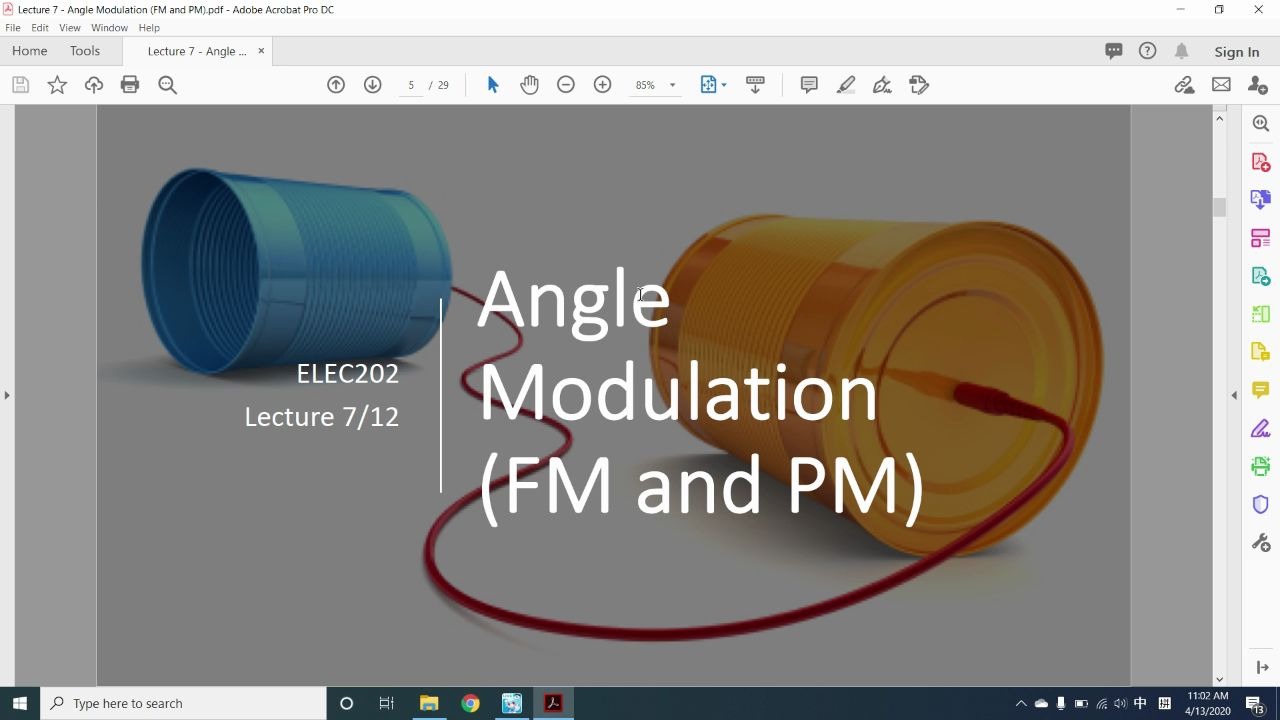 通信系统lec7: 角度调制:频率调制与相位调制哔哩哔哩bilibili