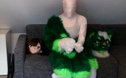 [图]【kigurumi】真人娃娃多层假皮伪装，兽皮下是一层又一层的紧身衣（NK459）