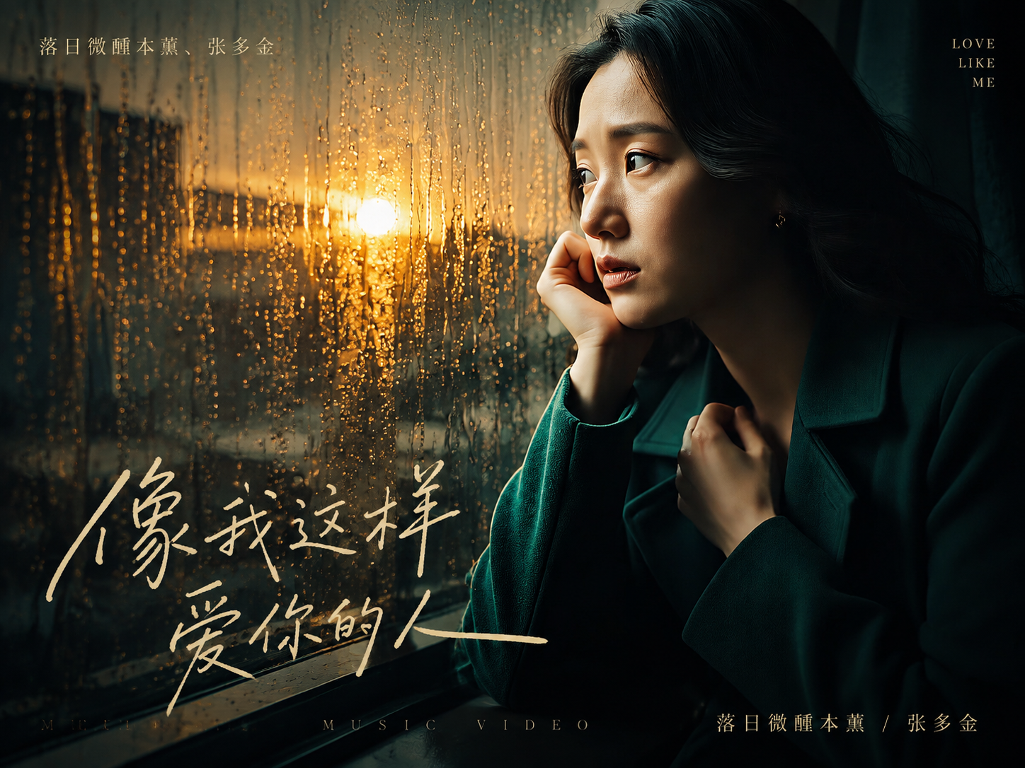 【好歌推荐】落日微醺本薰、张多金《像我这样爱你的人》MV卡拉OK学唱版