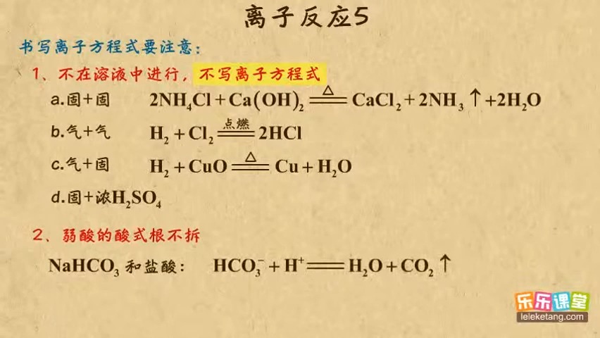 07离子反应5 化学物质及其变化 高中化学