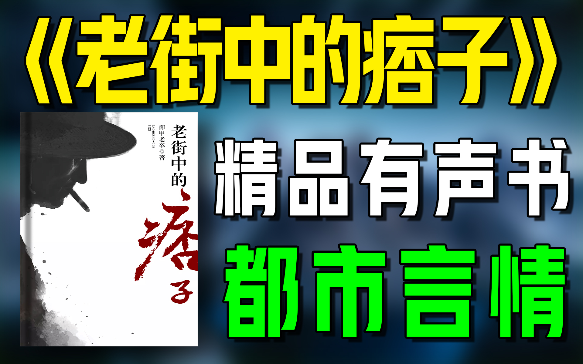 精品有声书《老街中的痞子》全集|超爽有声书|一次性看个够|听书|有声小说|有声读物哔哩哔哩bilibili