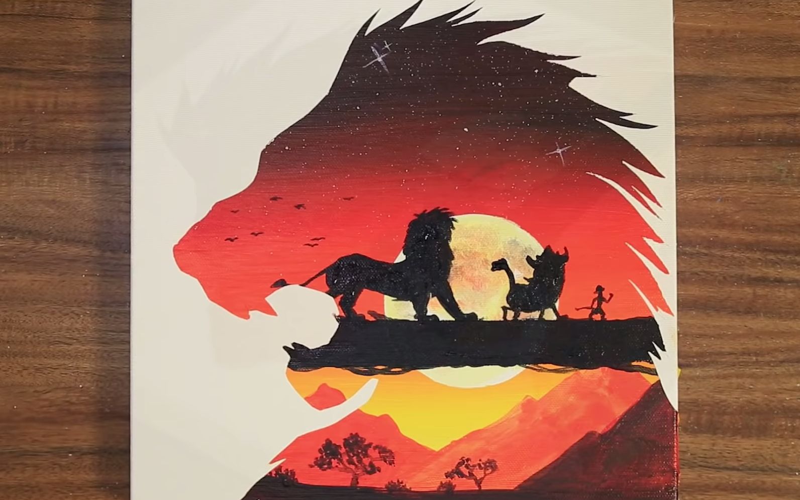 【丙烯画】狮子