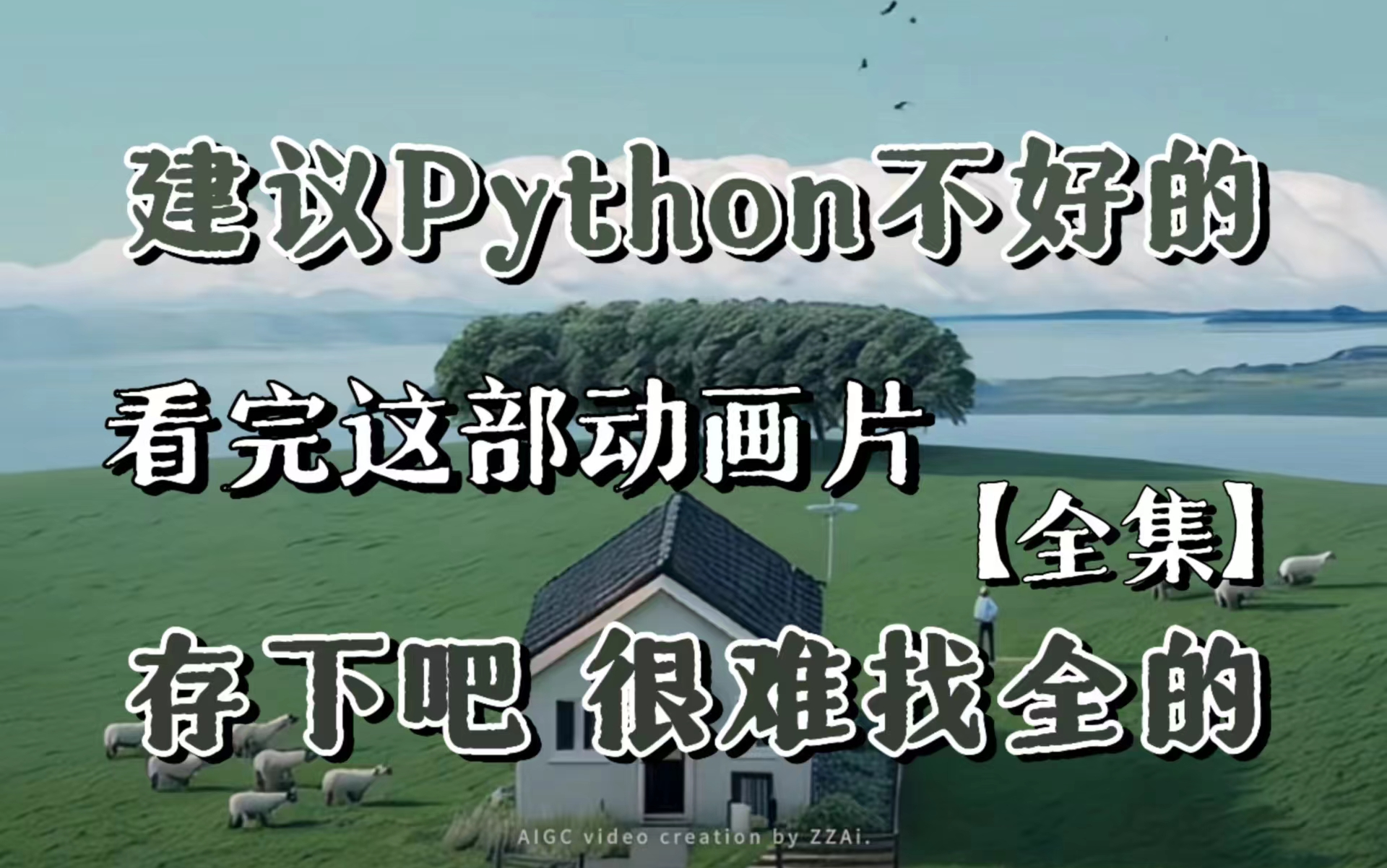 [图]【全集】Python零基础入门动画课！小学生都能看懂，还学不会我退出IT界！