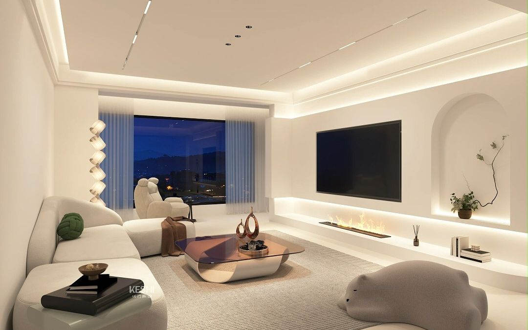 小户型灯光这样做,无主灯客厅住出豪宅感!