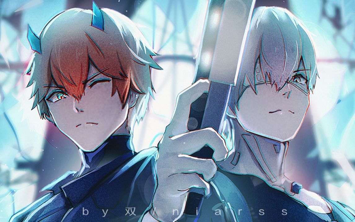 【战双帕弥什/板绘过程】异火x乱数=双倍快乐