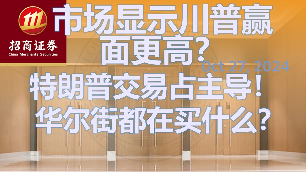 【招商闭门会】海外投资逻辑梳理:华尔街都在买什么?市场定价特朗普胜率更高?特朗普交易占主导!美国制造业回流的具体情况哔哩哔哩bilibili