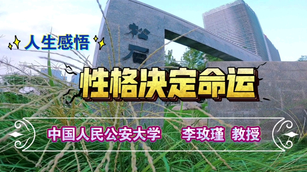 活动作品性格决定命运人生感悟