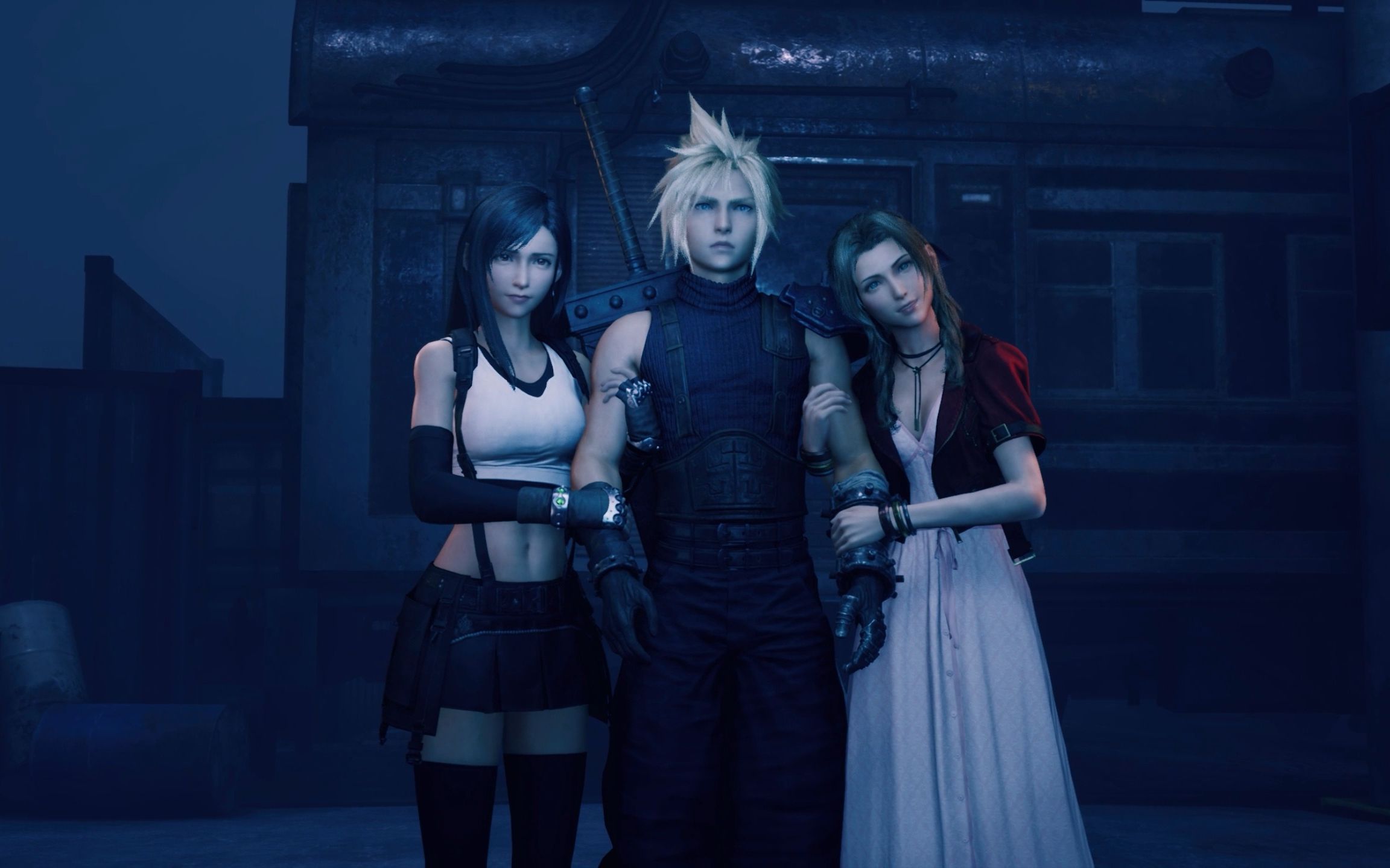 克劳德被左拥右抱,顿时明白为何保镖叫"body"guard了[最终幻想7]英配