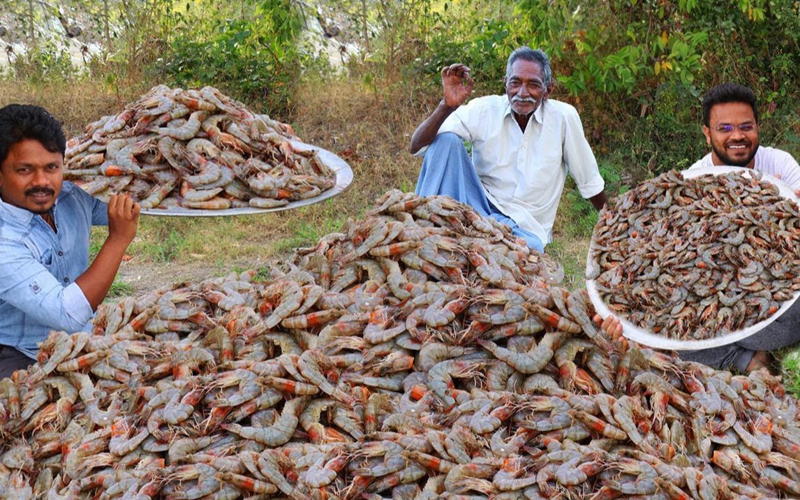 印度五爷老爷炮制1000只大虾海鲜の诱惑你受得了吗小丸子中文译制