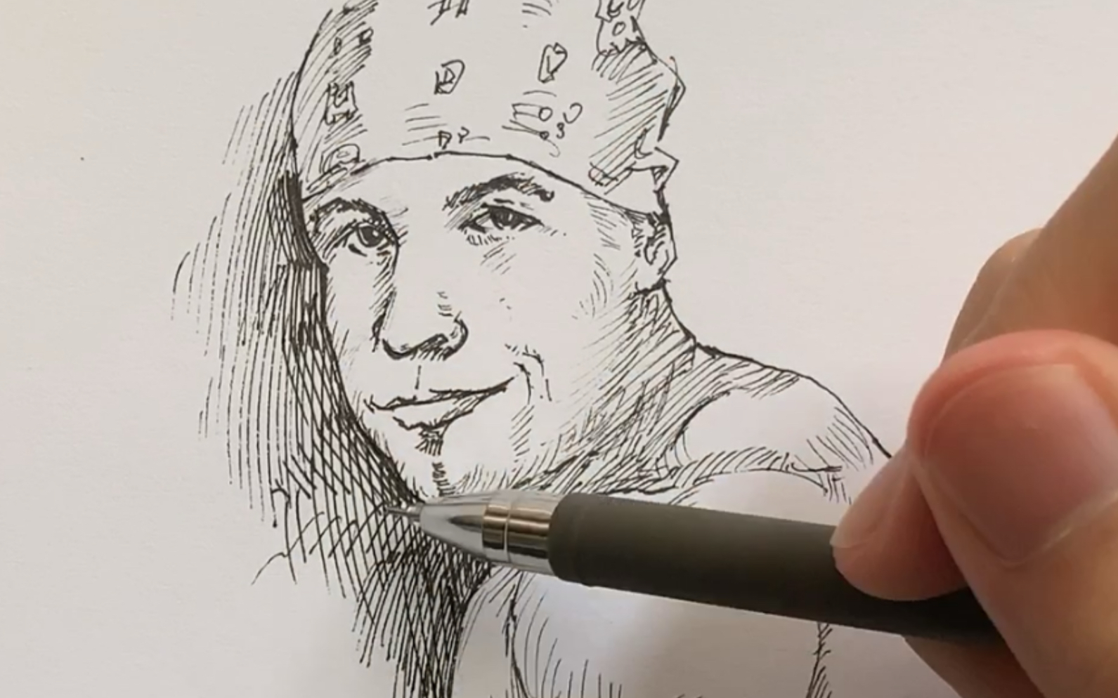 【手绘】无草稿练习#自由的舞者—香蕉君(狗头)_哔哩哔哩 (゜-゜)つロ