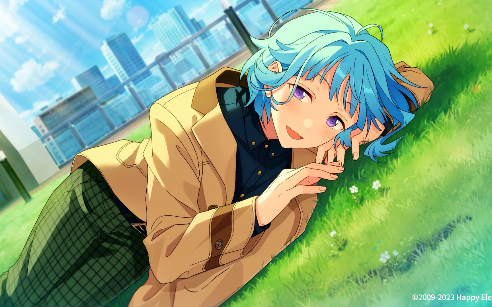 《偶像梦幻祭2》「在绿意与阳光之中」紫之创-心动瞬间展示