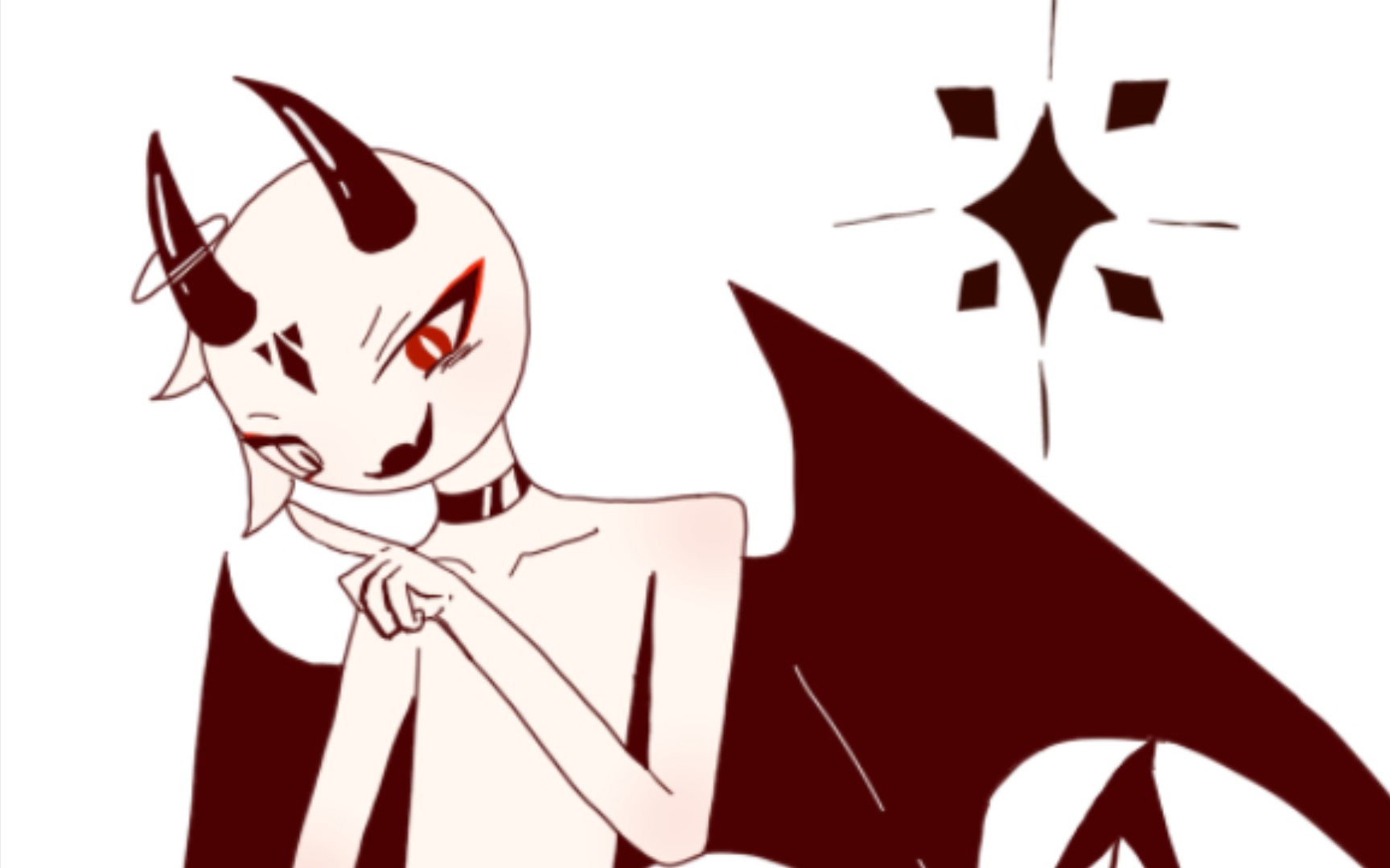 [柴设绘画过程]给新儿子暮间画个全身