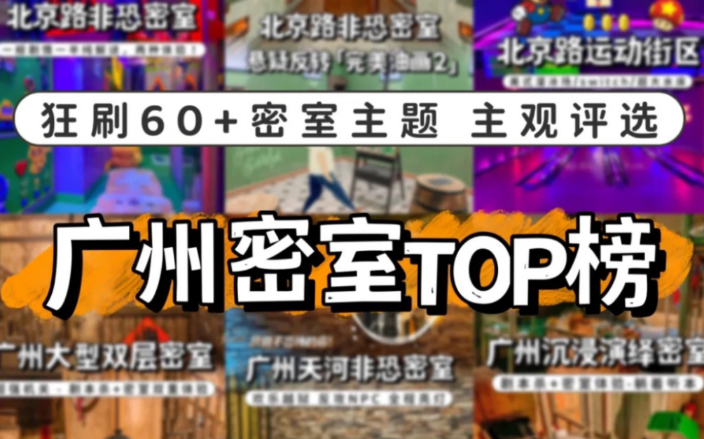 广州密室Top榜,半年刷50+密室后大盘点!新手高手,胆大胆小都能玩!哔哩哔哩bilibili