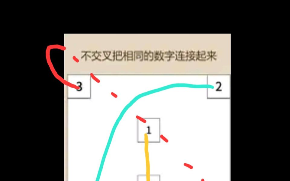 贴吧经典之不交叉把相同的数字连接起来哔哩哔哩bilibili