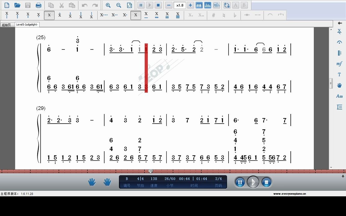 某科学的超电磁炮op2level5judgelight扒谱