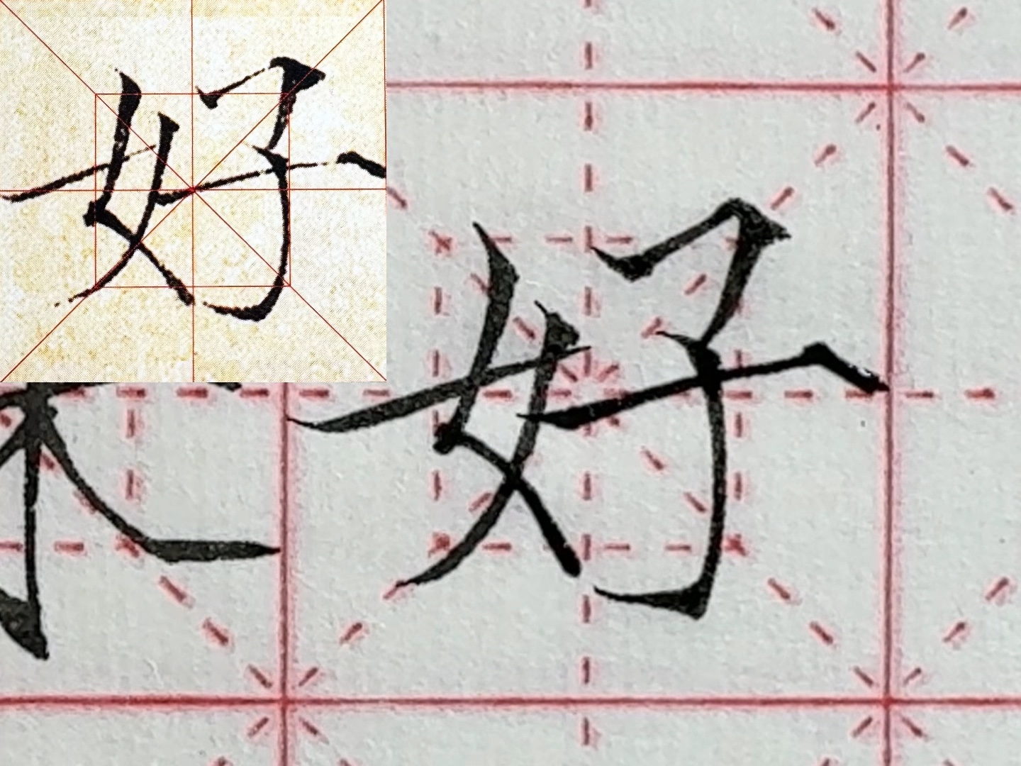 瘦金体千字文"好"书写要点