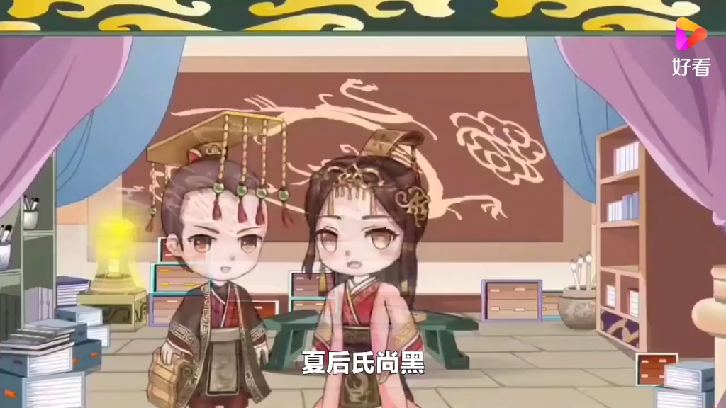 中国各朝代的服饰与妆容——夏哔哩哔哩bilibili