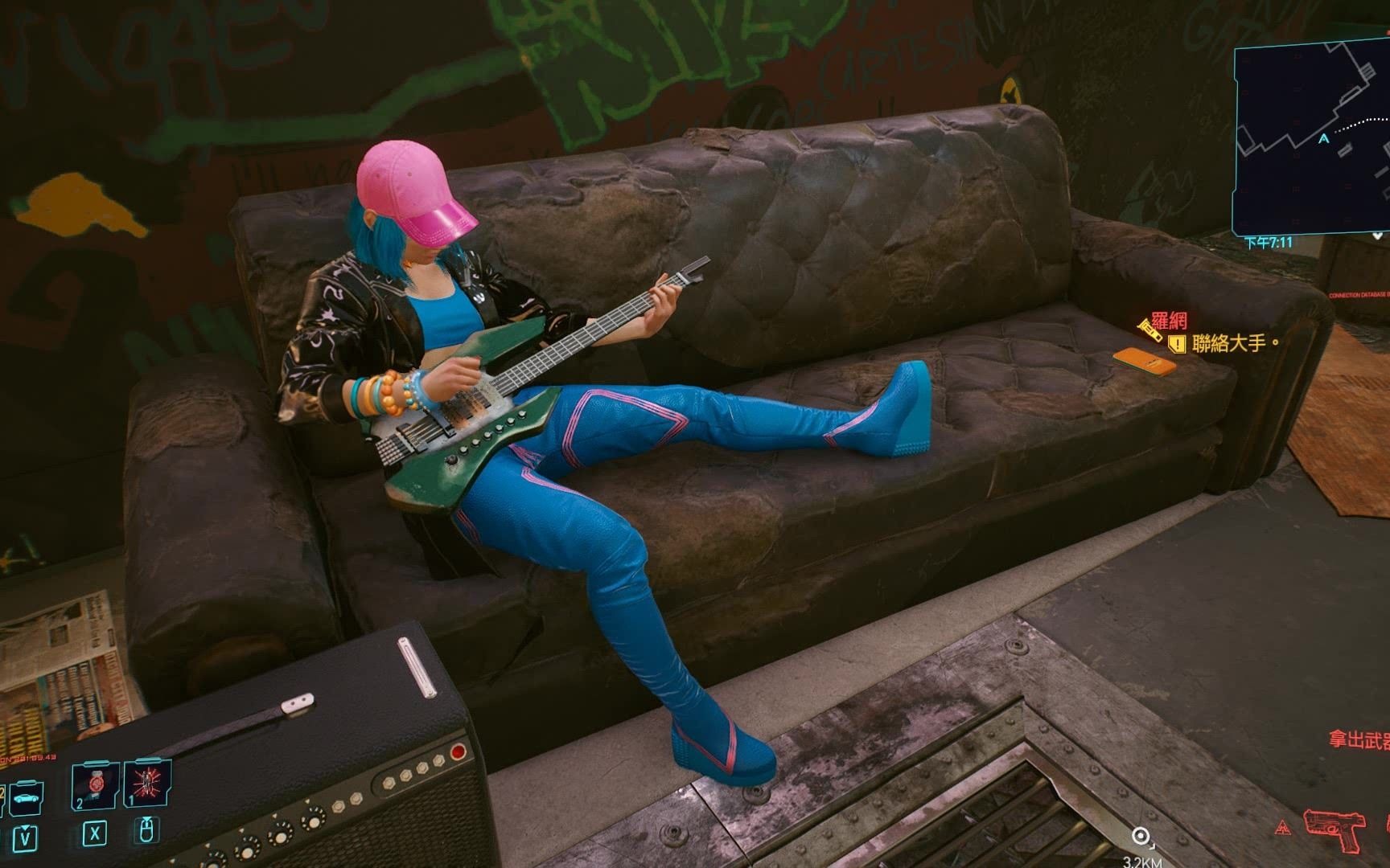 cyberpunk2077蓝月慢版吉他ponponshit