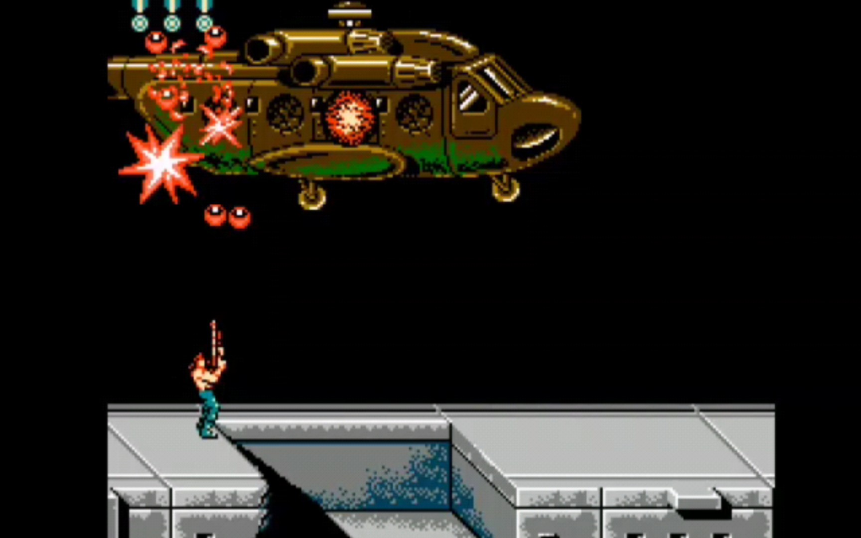 活动作品fc魂斗罗2第一关