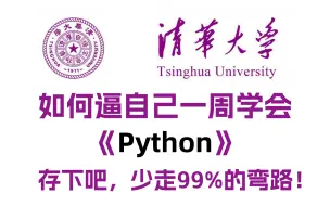 Download Video: 【Python系统课】不要被劣质的教程毁了你，清华大佬花一周为小白研制的保姆级零基础python教程，全程干货无废话，学完即可就业！