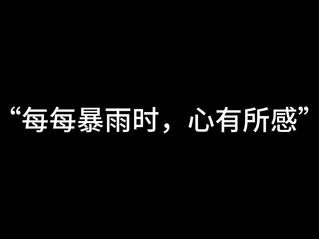 伤感文案#暴雨声音乐纯享#你说你是社会的边角料,在他眼里,我们是