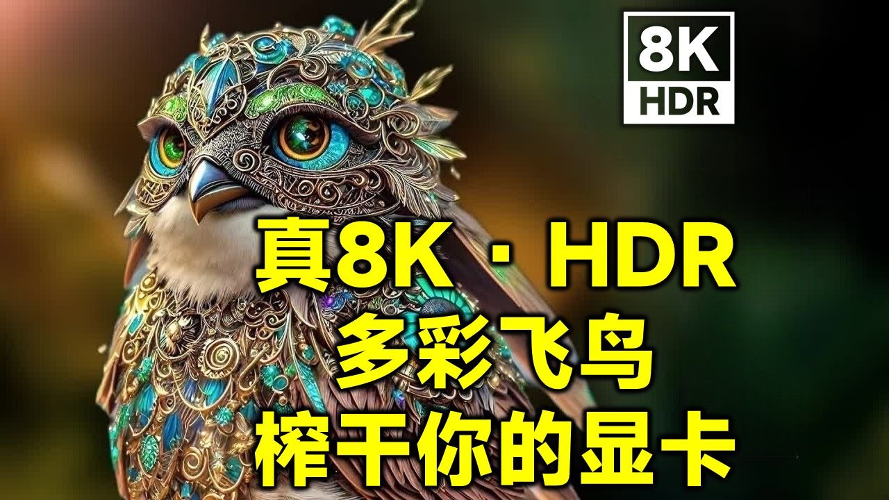 【8K HDR 60fps】多彩飞鸟| 地球之美 | 史诗级画质 | 治愈美景 | 多彩地球哔哩哔哩bilibili