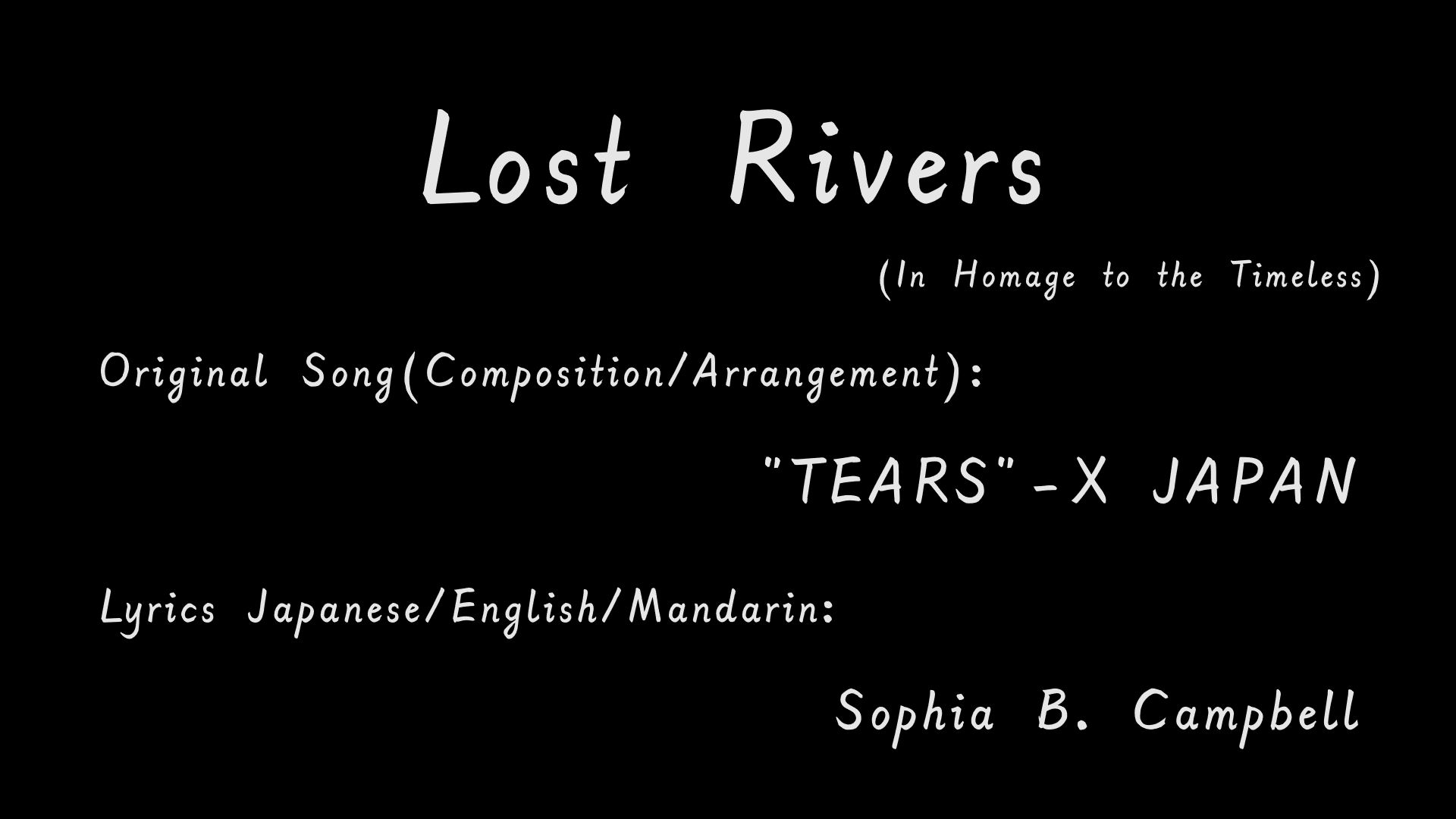 求鉴定这个国际版 lost rivers 的英文字幕水平
