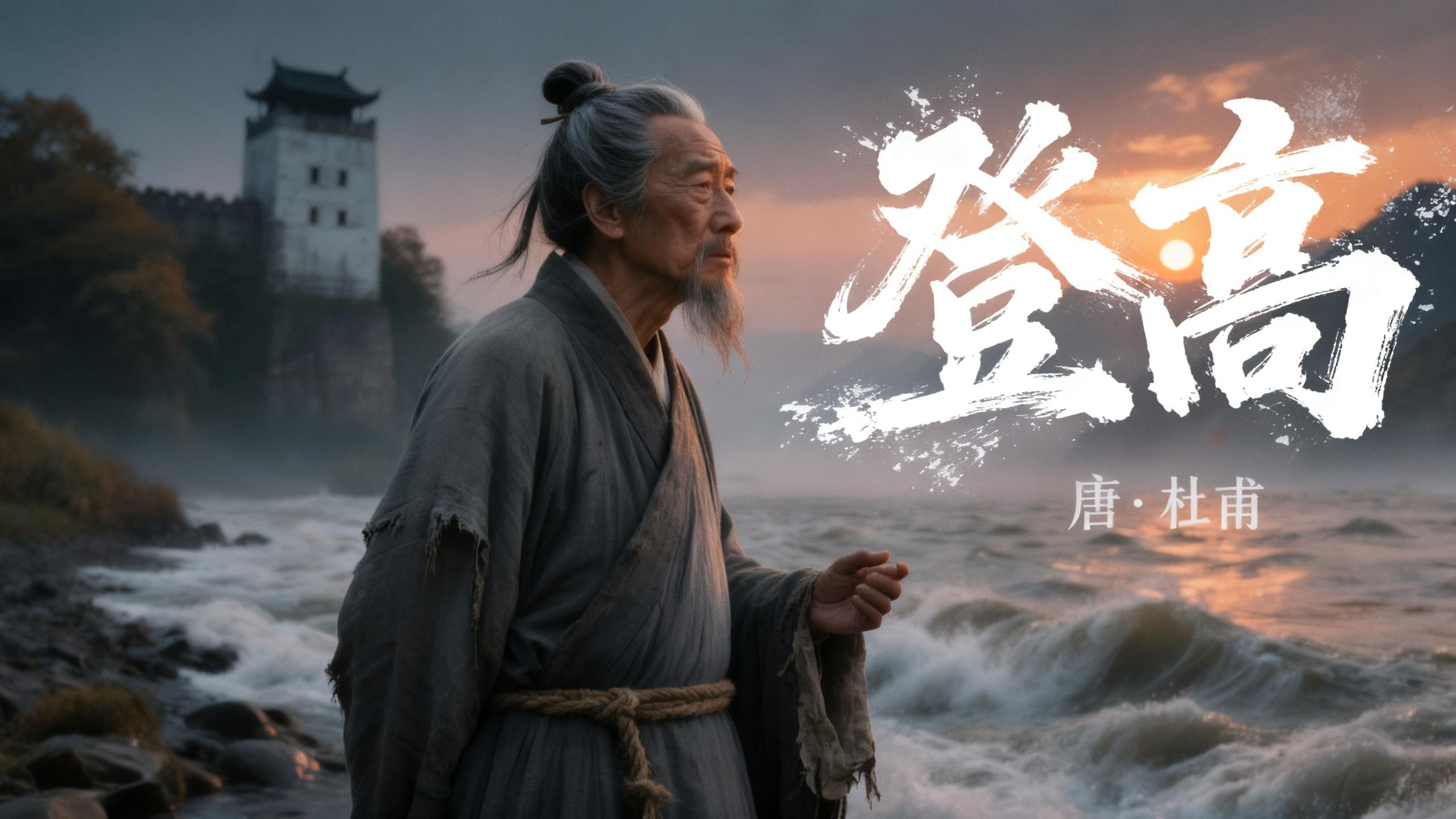 AI短剧《登高》看杜甫如何将一生悲苦写入秋风