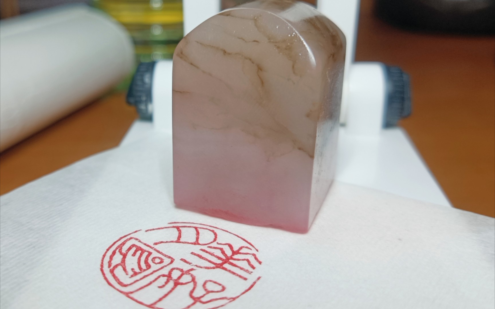 【手工篆刻】花好月圆