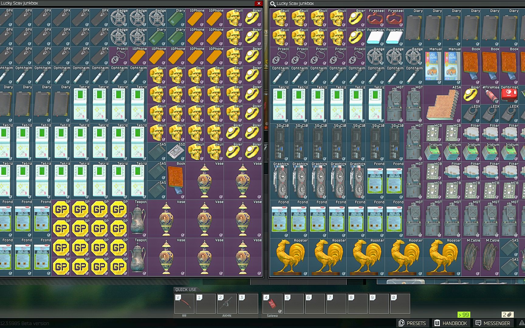 逃离塔科夫攒了五箱高价值物品能卖多少钱