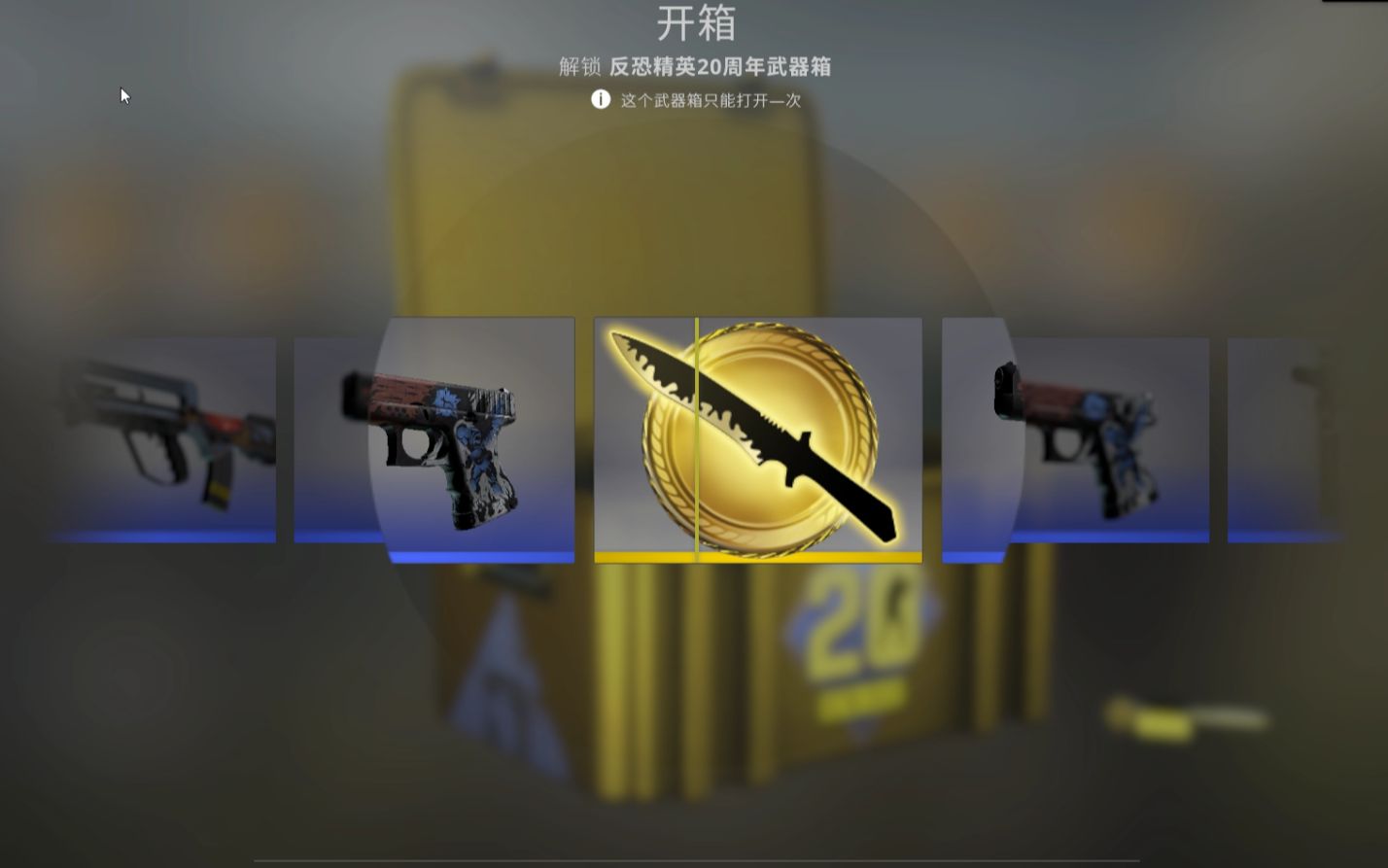 csgo十个箱子一金一红还是我爸和我弟弟选的箱子哈哈哈哈哈