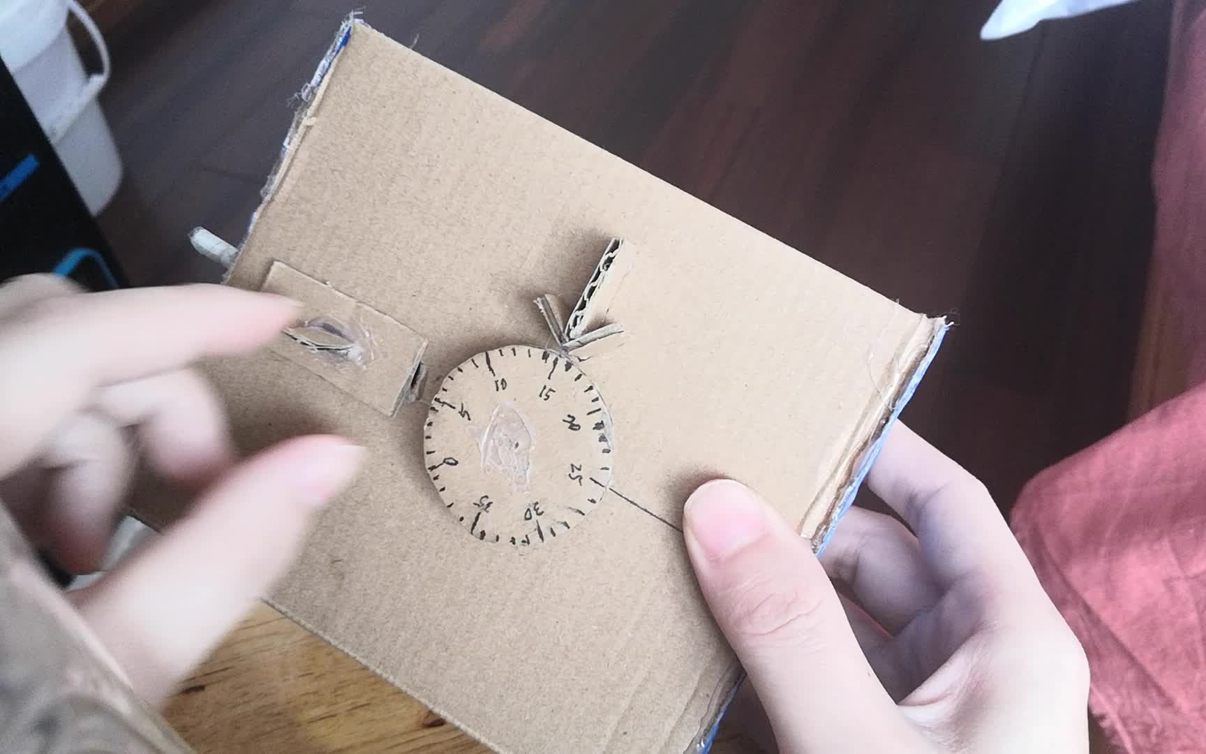 纸板自制密码锁