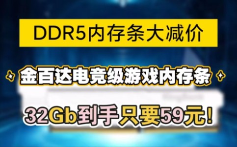 开学季守门员价格!32G金百达内存条到手59元!哔哩哔哩bilibili