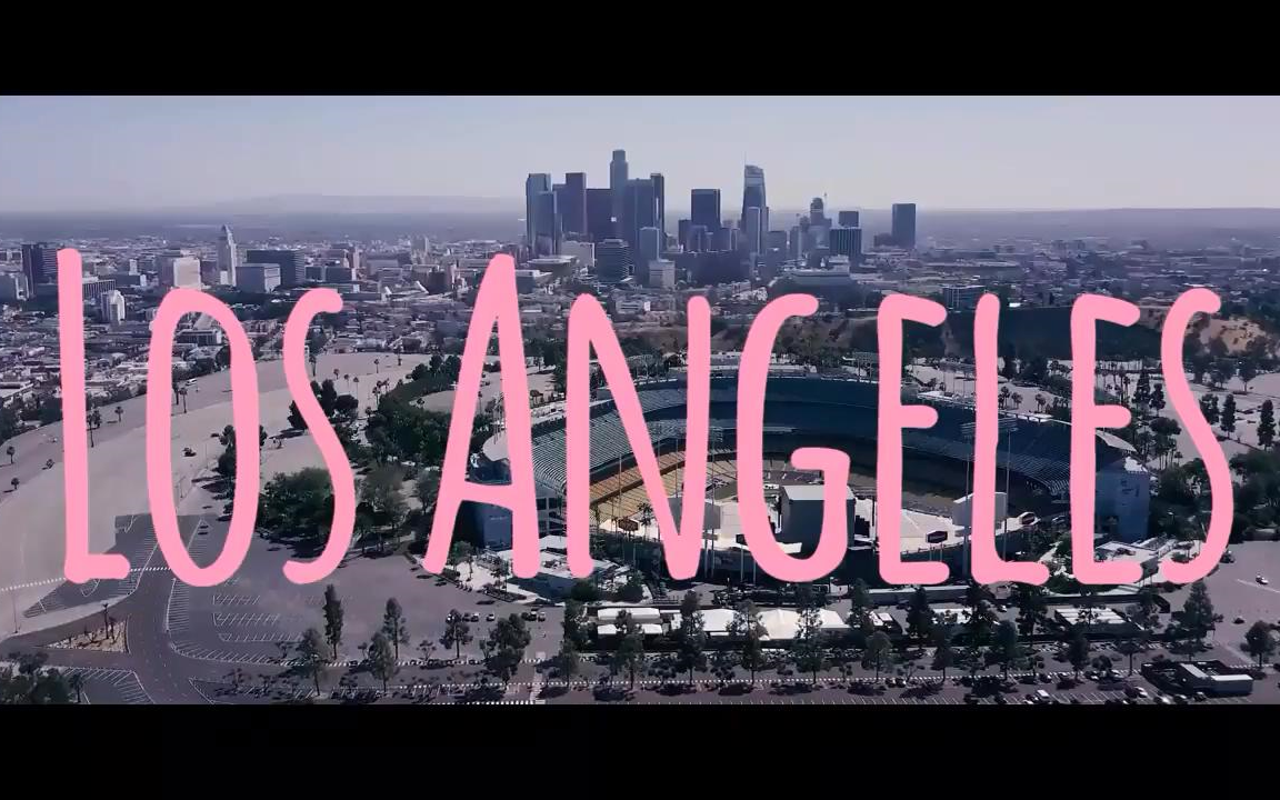 南京vs洛杉矶la中国美国城市轮廓线