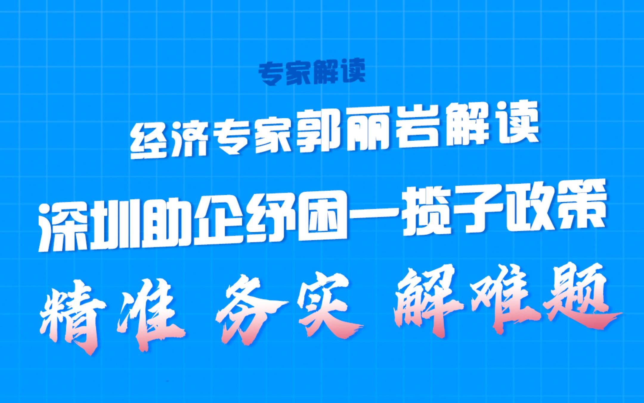 [图]经济专家郭丽岩解读：深圳助企纾困一揽子政策， 精准务实 解难题