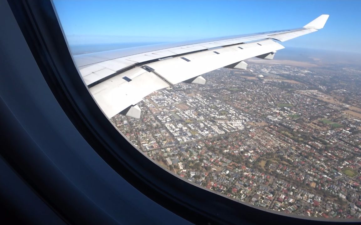 超清澳大利亚第一视角从韩国仁川国际机场阿德莱德机场20201拍摄20208