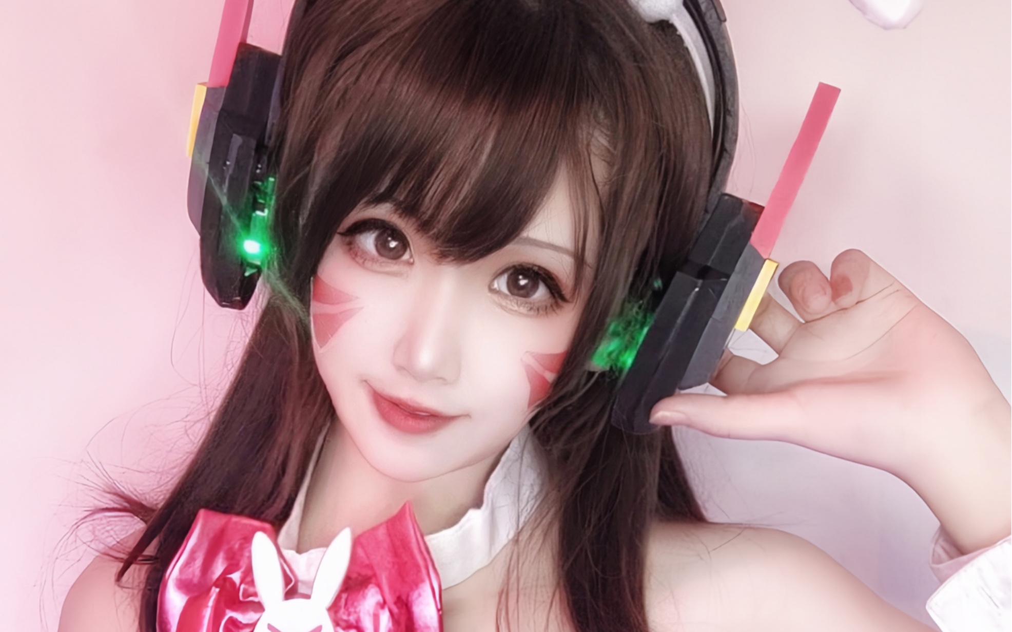 【汐兔子】守望先锋D.va兔女郎cos - 哔哩哔哩
