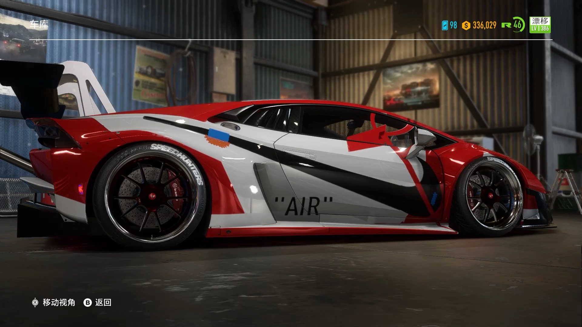 aj1offwhite联名白红配色涂装极品飞车20