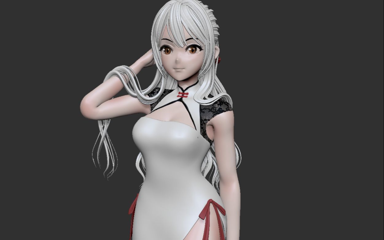 【zbrush建模】开叉开到腰的快乐你体会过吗?