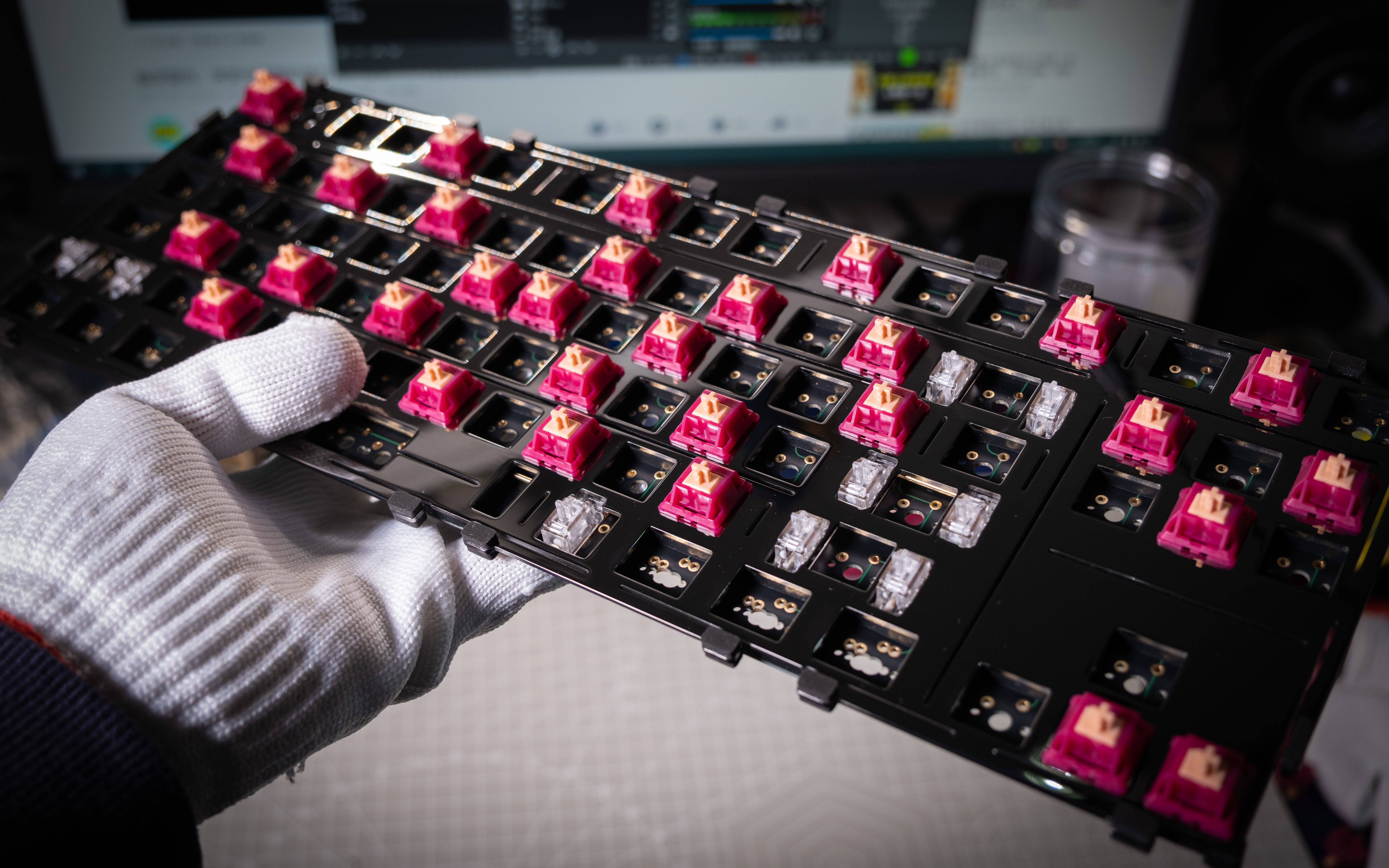 【打字音】angle 80 by vertex客制化套件gugu圣熊猫轴机械键盘键盘