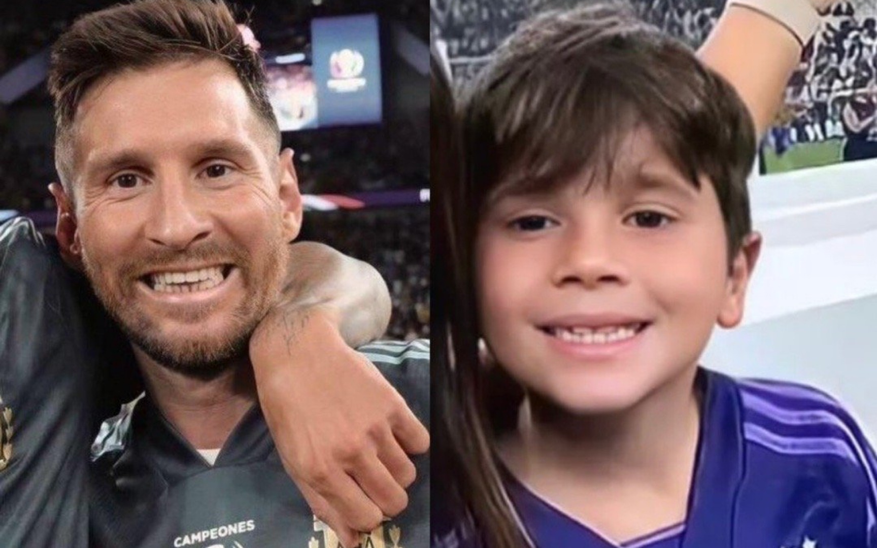 球王梅西家的小小外交官 马特奥 麻袋总踢球太认真 霸气主动和队友