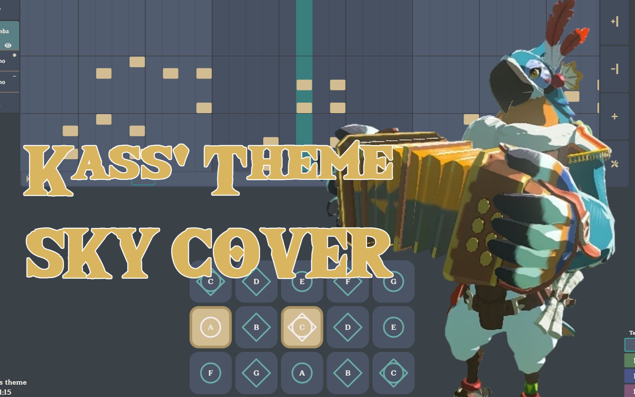 【光遇琴谱 txt】kass theme/塞尔达传说 旷野之息