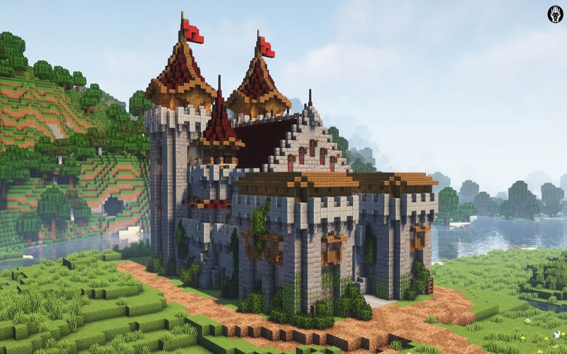 【Minecraft建筑教程】如何建造一个简单的城堡我的世界