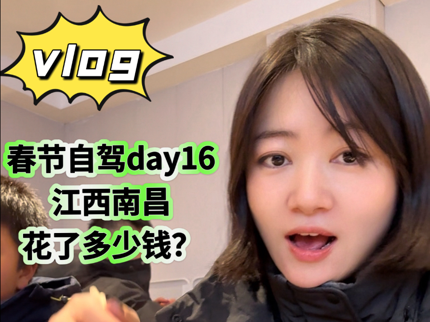 vlog|39岁银行裸辞姐姐,一家三代五口春节自驾海南day16,南昌拌粉有多好吃?哔哩哔哩bilibili