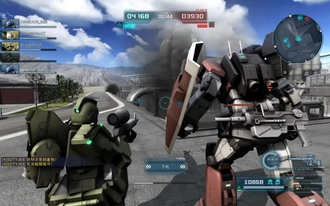 【GBO2】高达战斗行动2——我是一个么得感情的狙……MD又过热了（狙击吉姆视点）-深海白鹅-深海白鹅-哔哩哔哩视频