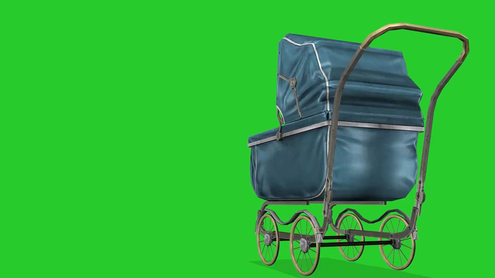 绿幕视频素材婴儿车