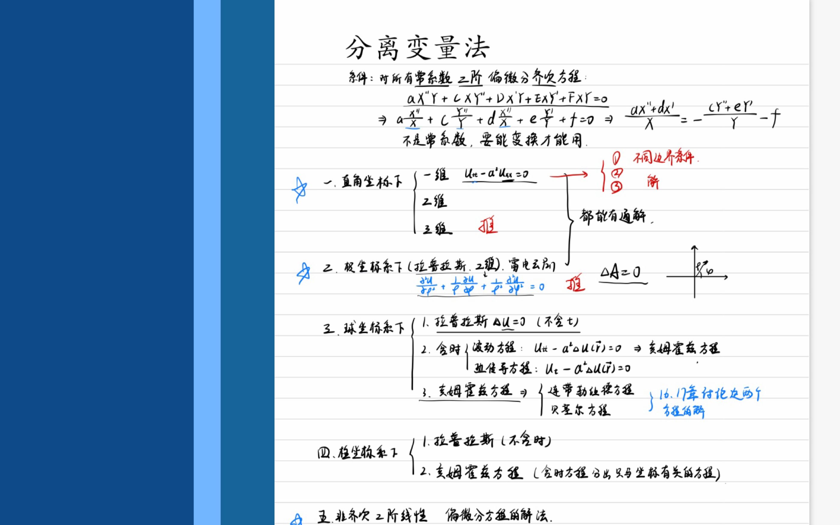 【学习笔记】数学物理方法——超超超详细的分离变量法推导(下)哔哩哔哩bilibili