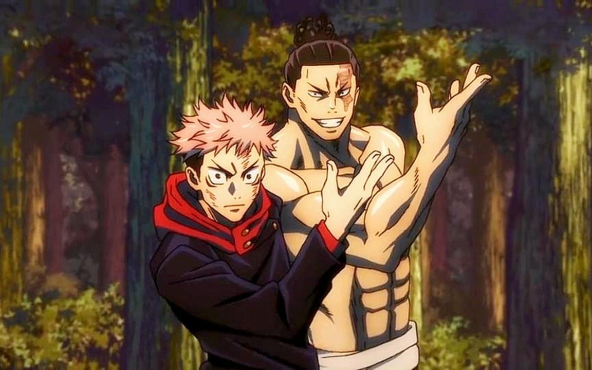 好基友的默契不是盖的,虎杖x东堂花式秀技特级咒灵