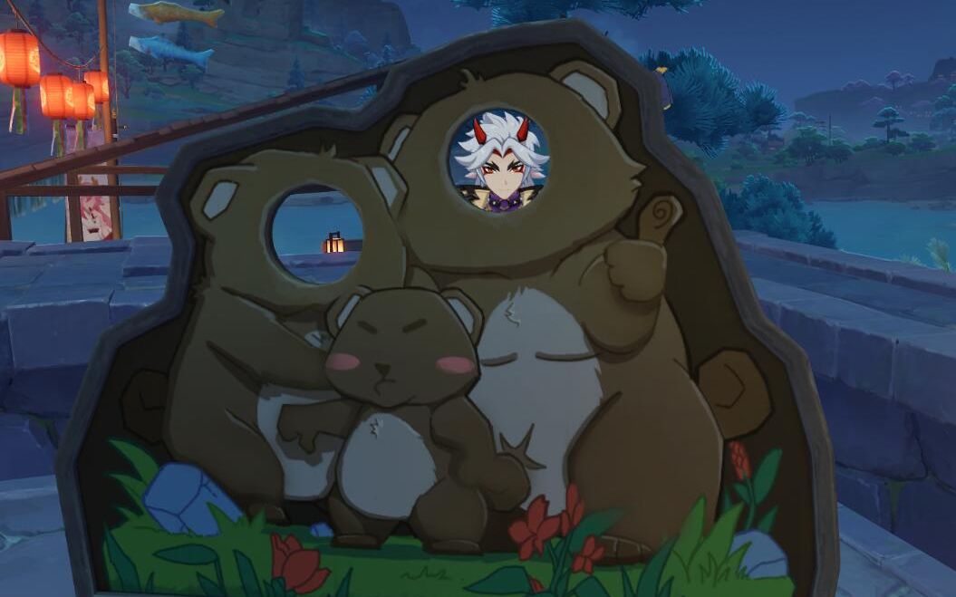 原神容彩逸闻关于拯救狸猫合影板这件事